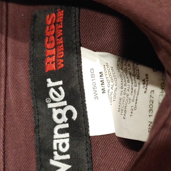 Wrangler Riggs Work wear Shirt Size M - Picture 2 of 4